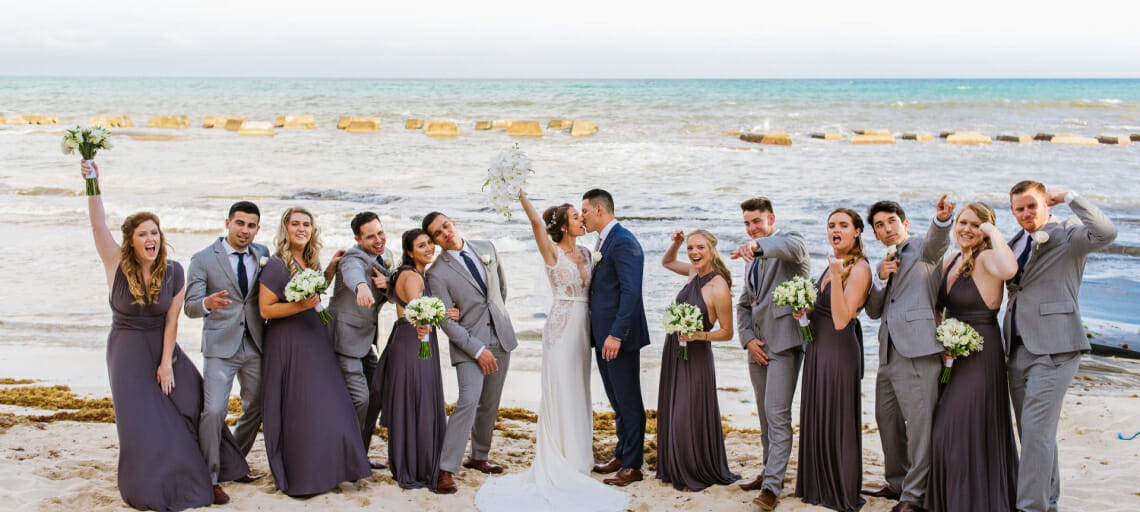 destination wedding cost breakdown riviera maya bridal party mexico ceremony