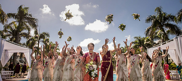 how to plan an indian destination wedding hard rock punta cana bridal party