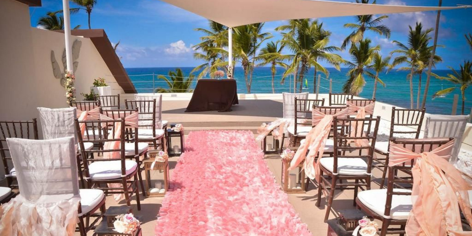 Beach wedding venue in Breathless Punta Cana Resort and Spa Dominican