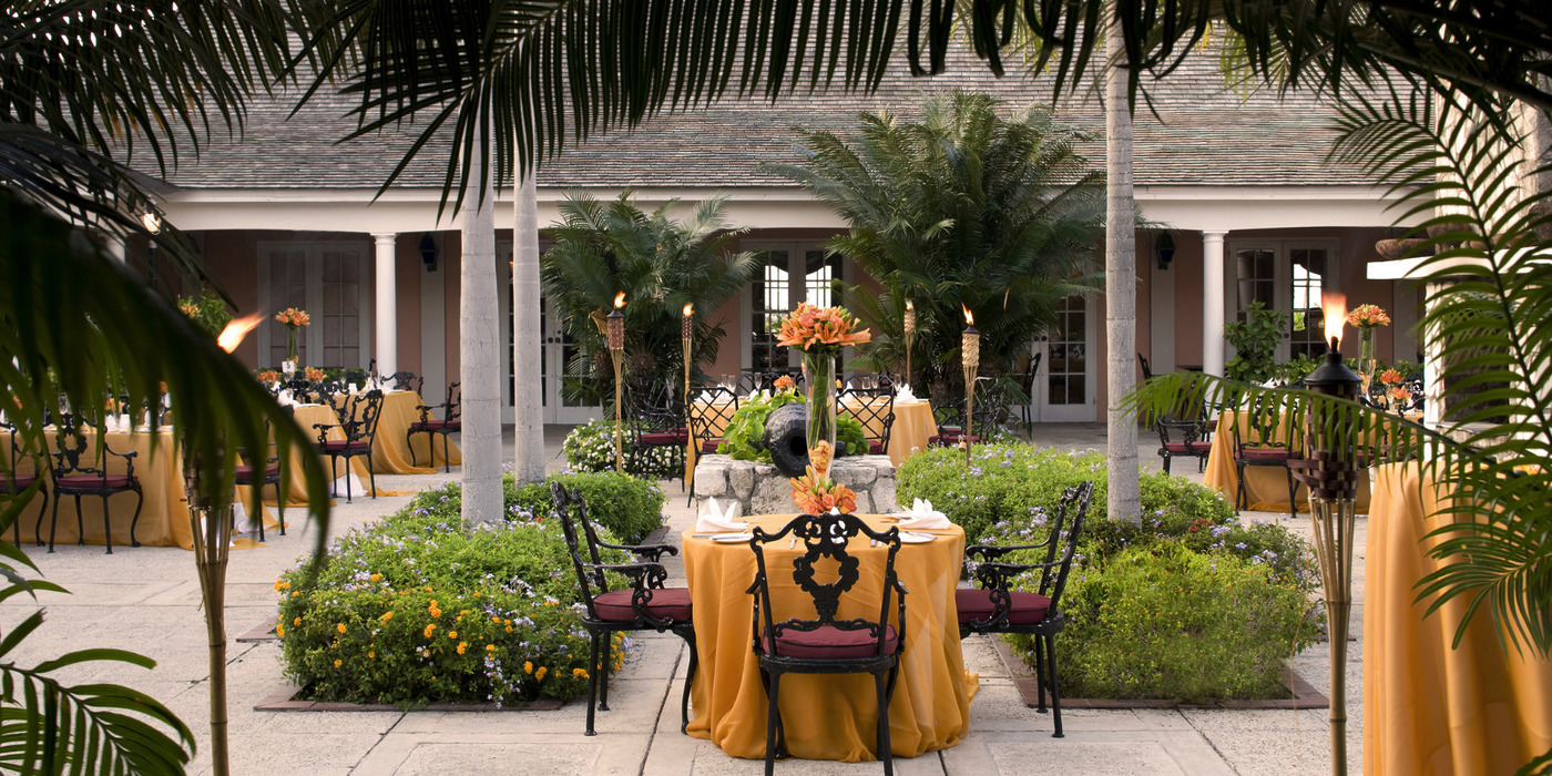 Three Palms Restaurant wedding venue in Hilton Rose Hall Jamaica