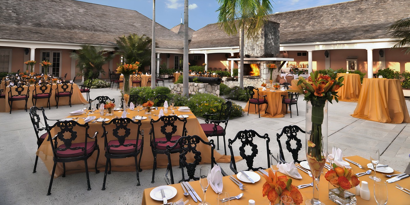 Three Palms Restaurant wedding venue in Hilton Rose Hall Jamaica