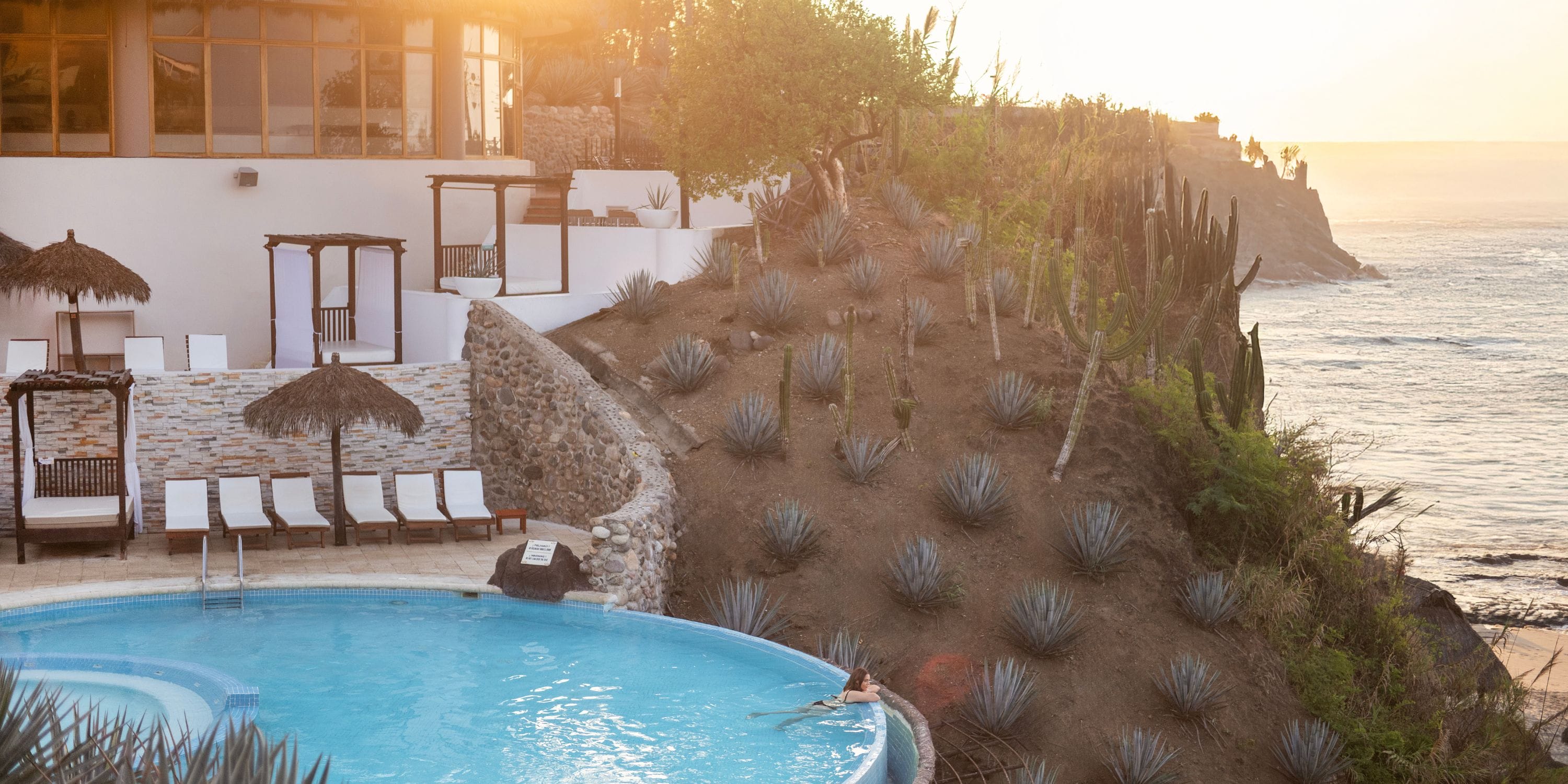 Infinity pool at Grand Palladium Vallarta, perfect for a destination wedding with sunset views.