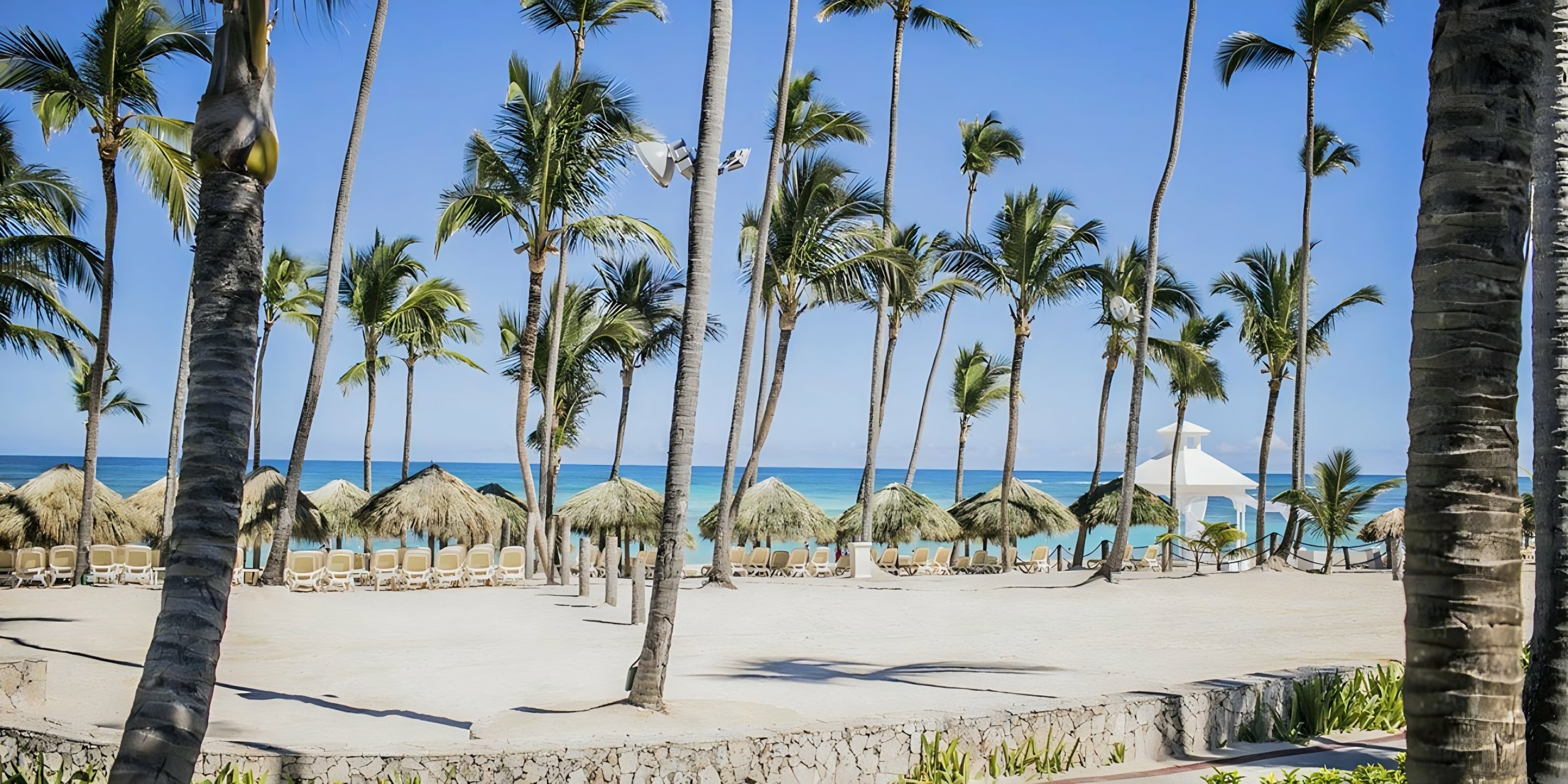 Tropical beach at Majestic Colonial Punta Cana Arena Gorda Dominican Republic