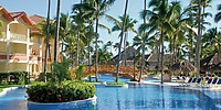 Bridge over Lazy River Pool at Majestic Colonial Punta Cana Arena Gorda Dominican Republic