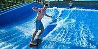Flowrider surfing at Royalton Bavaro Resort & Spa Punta Cana Dominican Republic