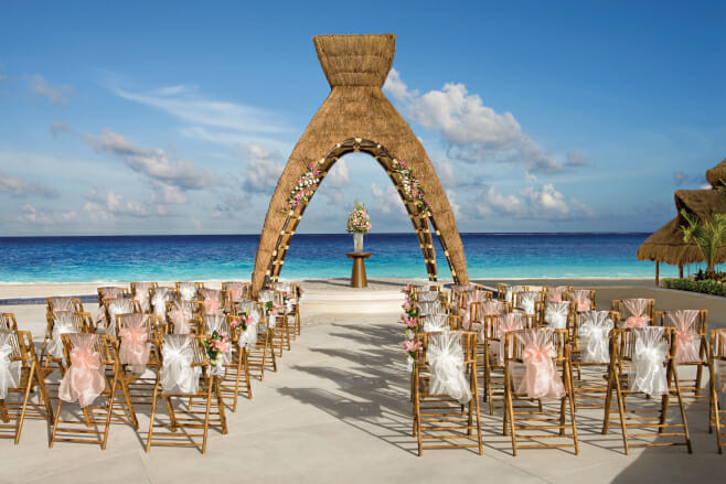 top 5 destination wedding resorts for same-sex couples dreams riviera cancun mexico gazebo venue