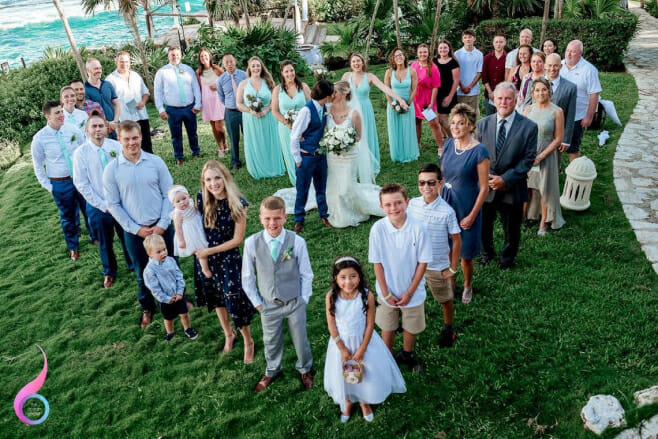 what are the rules for a destination wedding riviera maya mexico bridal party group heart