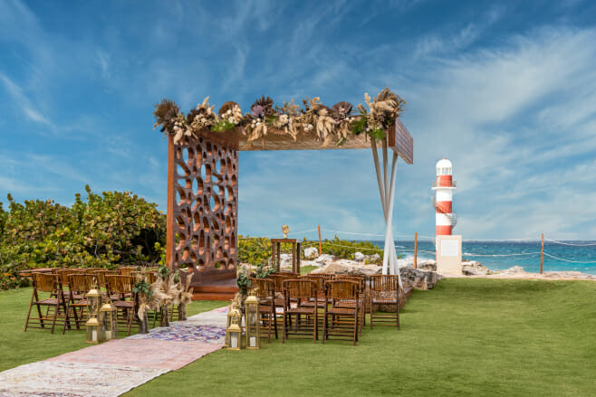 hyatt ziva cancun destination wedding resorts lighthouse gazebo all-inclusive mexico