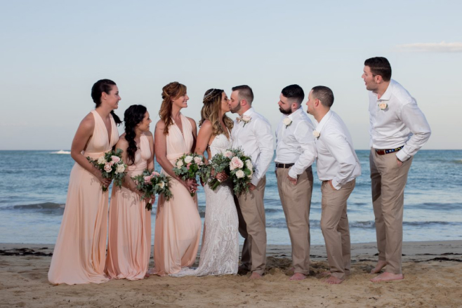 punta cana beach destination wedding bridal party dreams punta cana