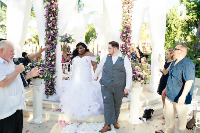 Majestic Elegance Punta Cana destination wedding dominican republic gazebo ceremony all-inclusive