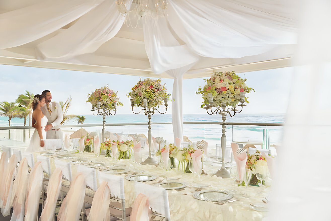 panama jack cancun luxury weddings gazebo couple reception mexico