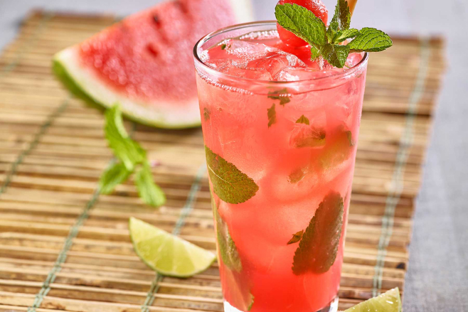 destination wedding cocktails watermelon mojito white rum recipes mint beverages