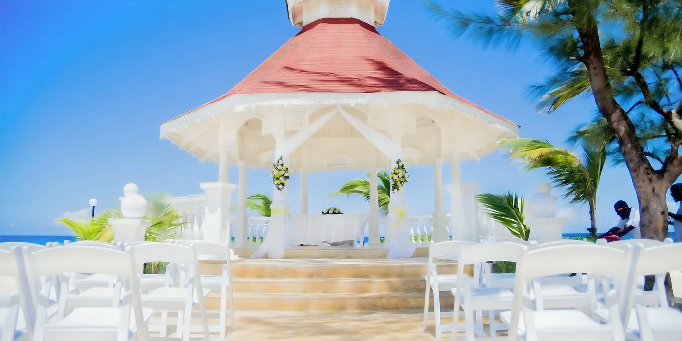 Beach Gazebo 1 wedding venue in Bahia Principe Luxury Runaway Bay Jamaica