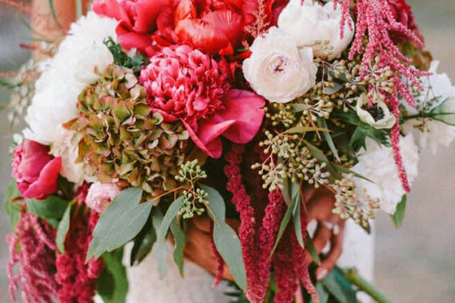 8 winter inspired destination wedding bouquets amazing amaranthus