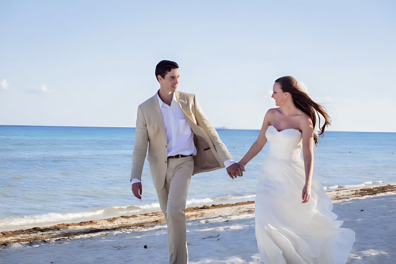 how to choose a destination wedding location riviera maya mexico couple beach