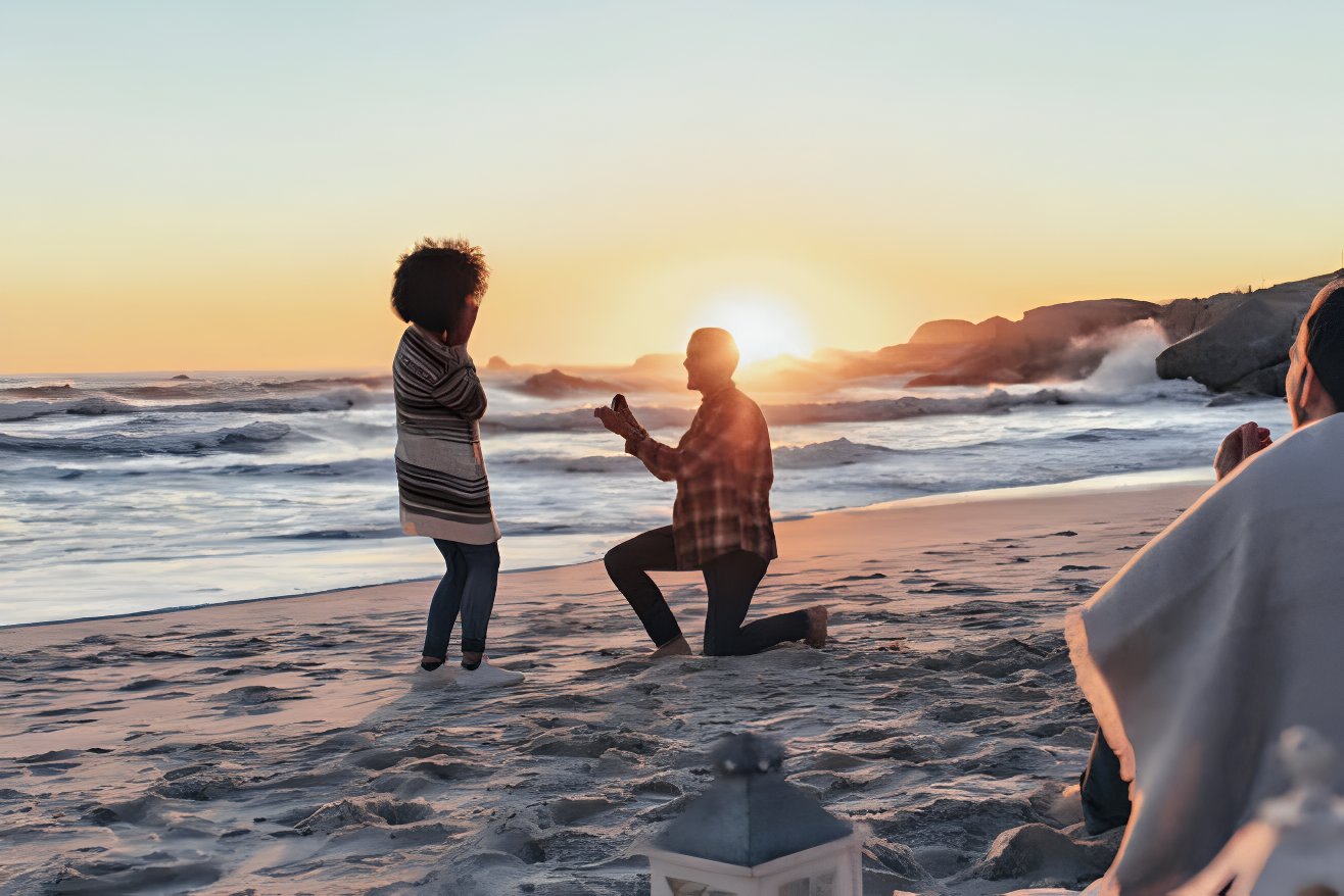 10 unique wedding proposals beach proposal couple