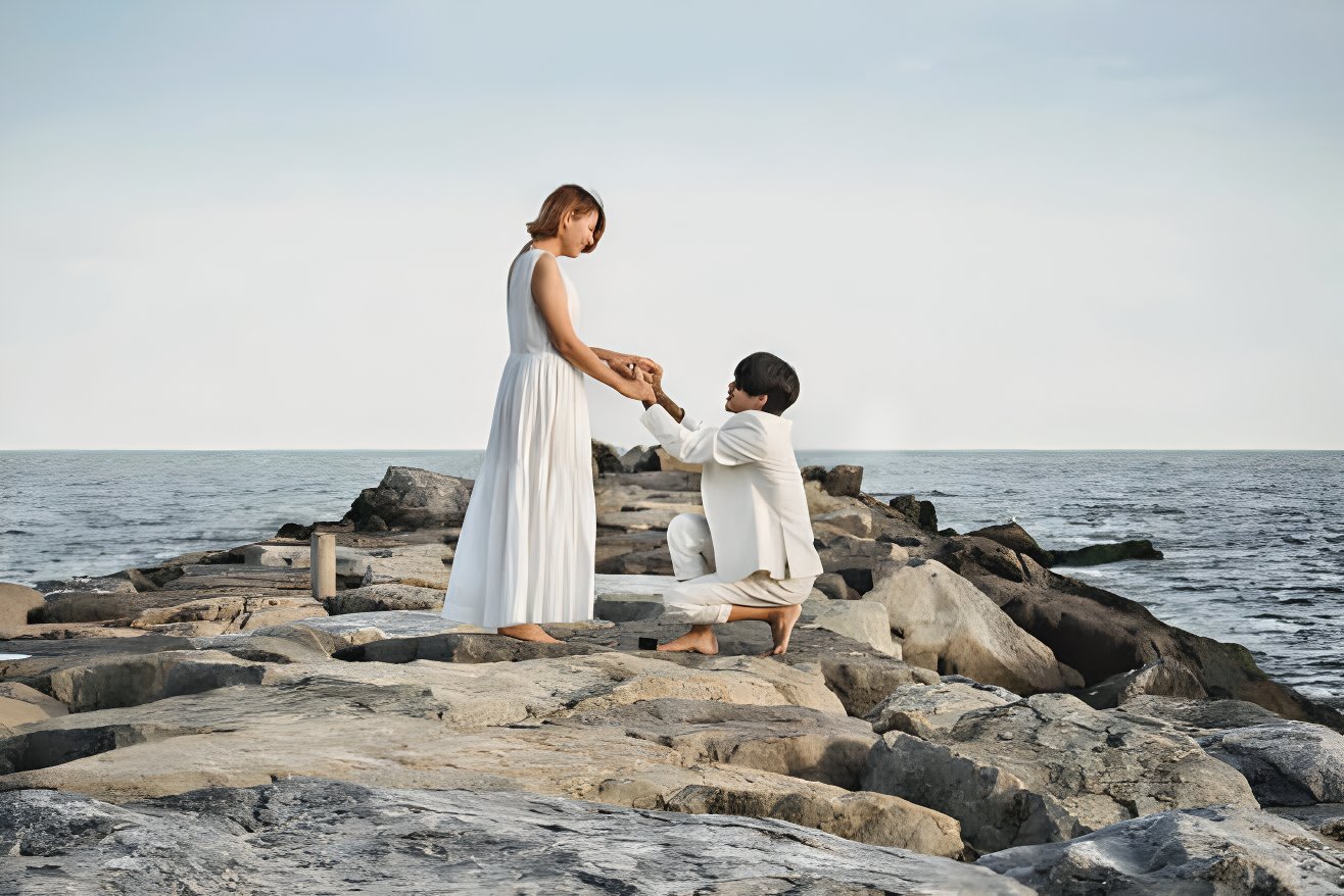 how to pull of the perfect marriage proposal destination weddings beachfront engagement photography