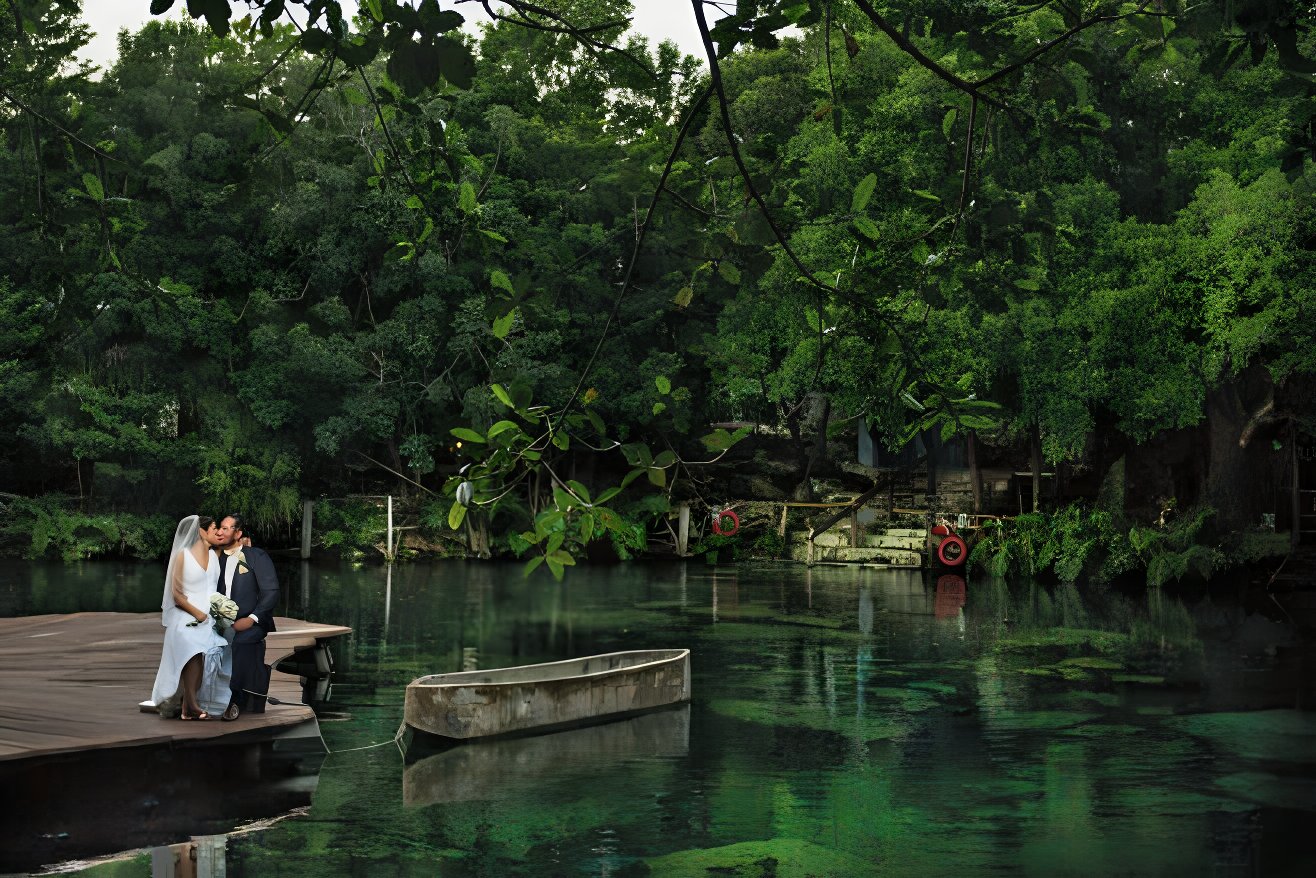 cenote riviera maya destination wedding photography all-inclusive venue couple