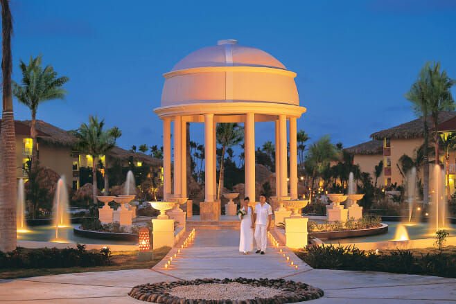 dreams punta cana wedding locations gazebo couple all-inclusive venue