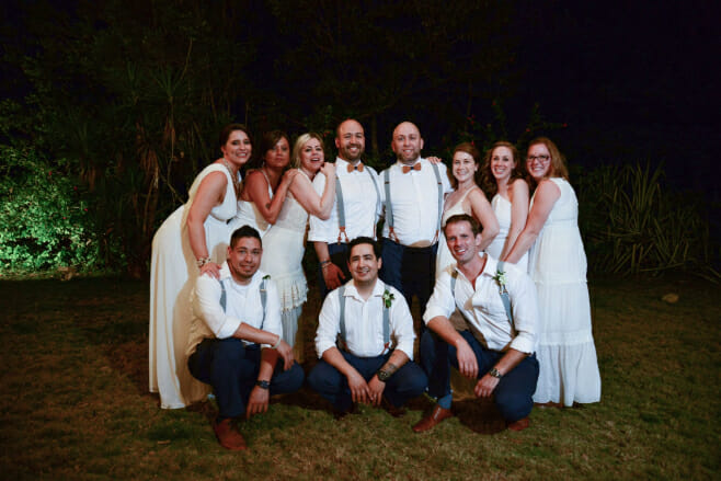 destify spotlight same-sex destination weddings dreams tulum riviera maya mexico lgbtq couple bridal party