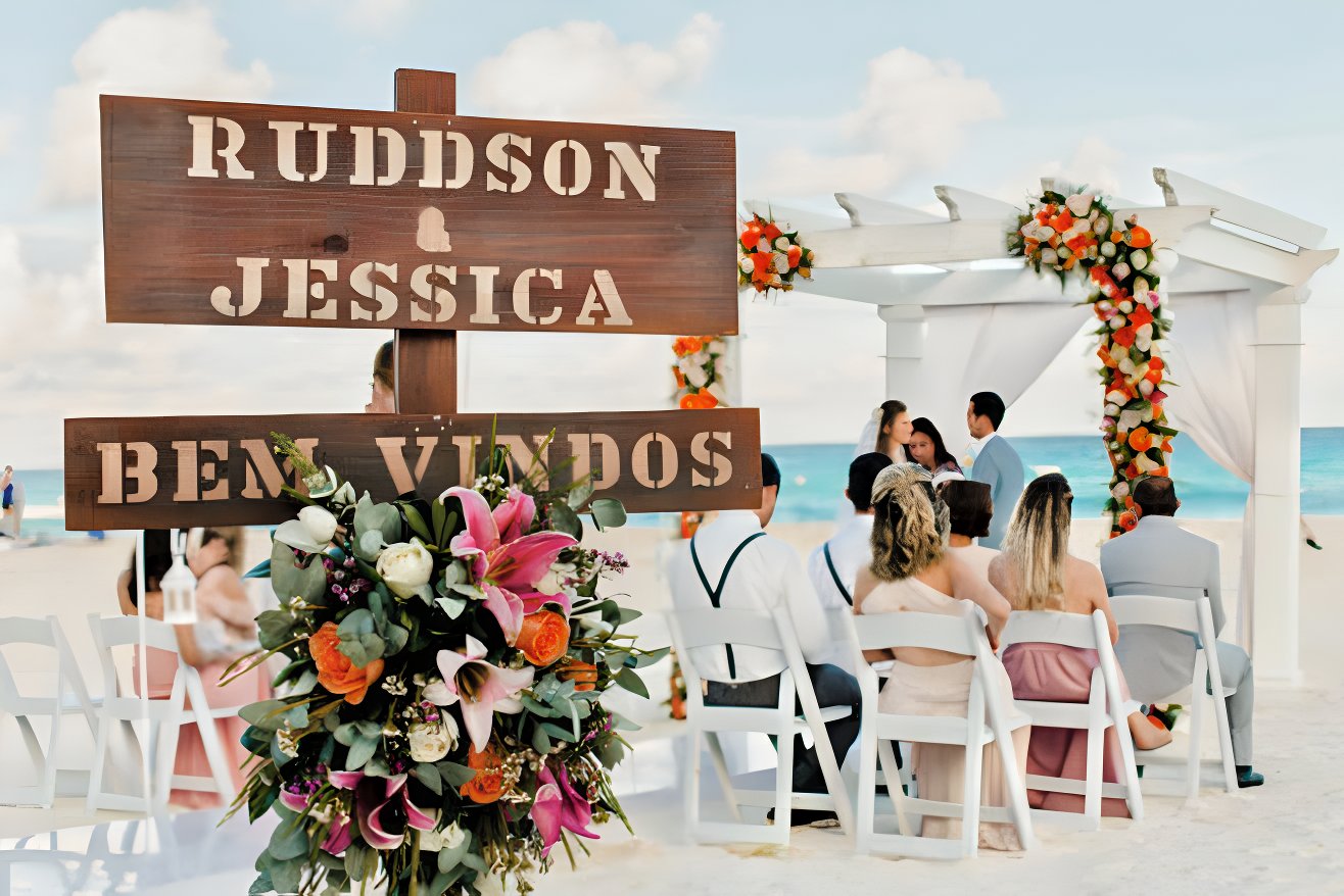 fall wedding trends you can take to the beach destination weddings ceremony sign