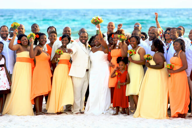 fall wedding trends you can take to the beach destination weddings colors bridal party