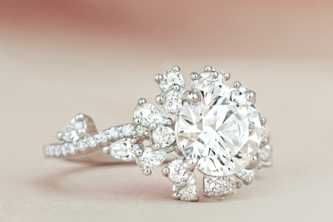 stunning and unique engagement rings floral-inspired stones destination weddings