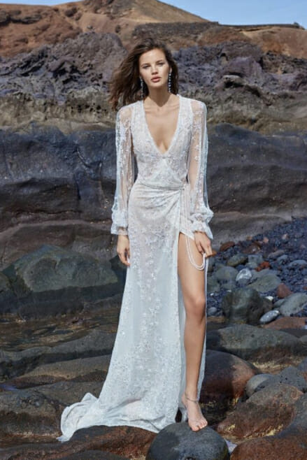 the top 2021 beach wedding dress galia lahav gala 1017