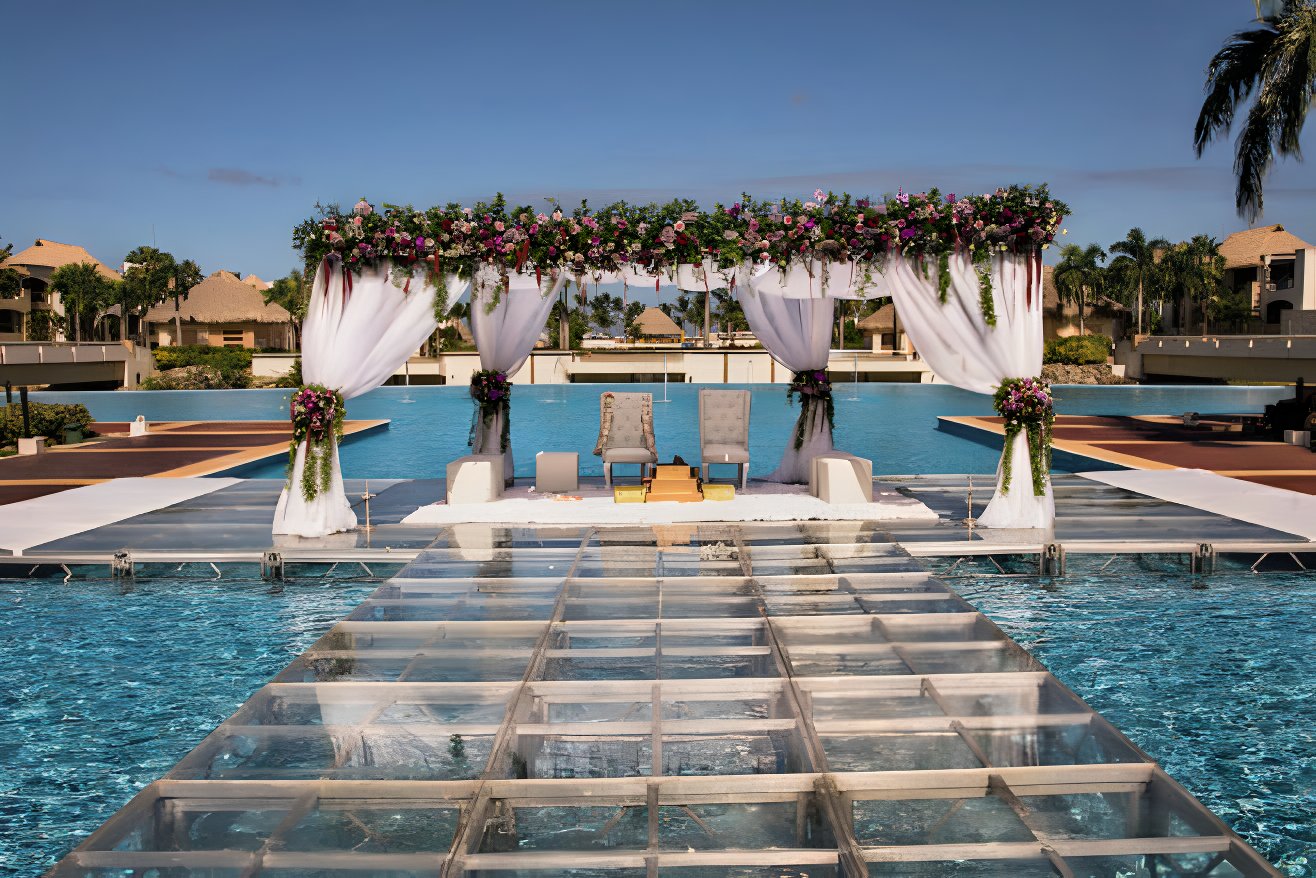 top 5 spring destination wedding resorts hard rock punta cana weddings pool ceremony