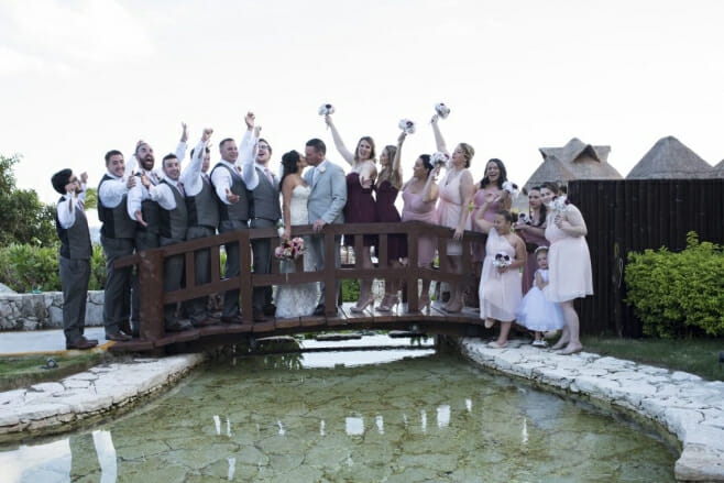 top 5 mexico destination wedding resorts hard rock riviera maya garden bridal party