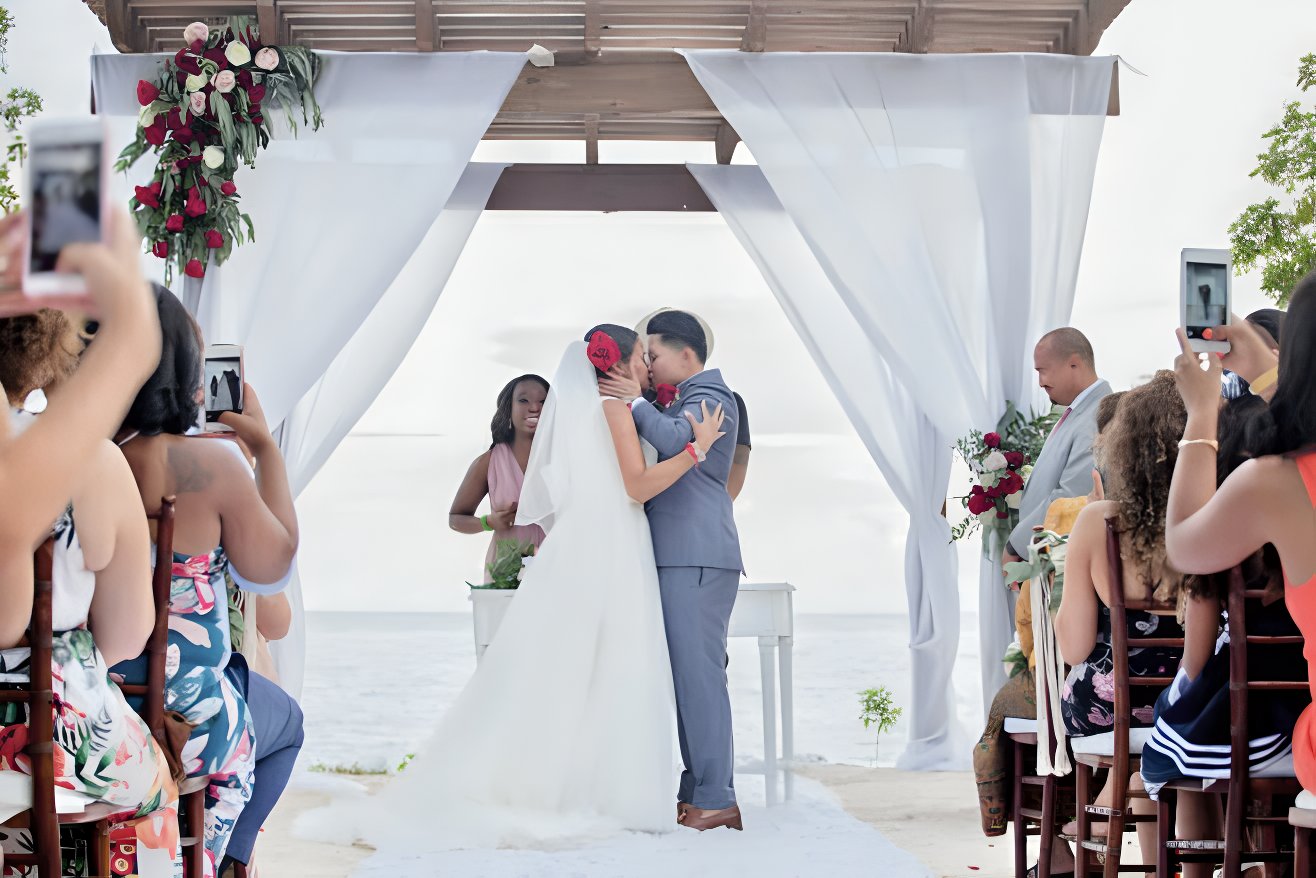 Just married at the Gazebo