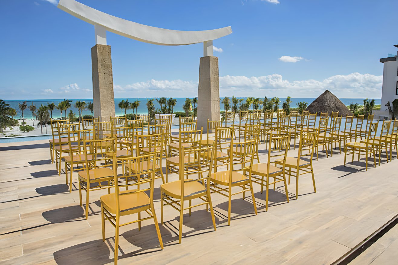 majestic elegance costa mujeres destination wedding in mexico terrace venue