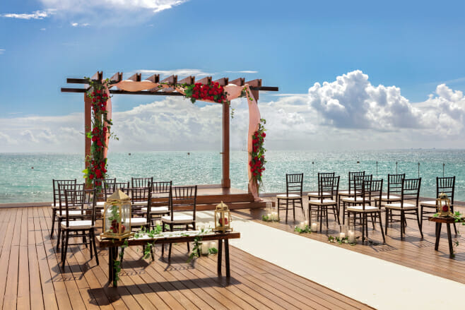 hosting a mini wedding in the mexico-caribbean in 2022 destination weddings rooftop ceremony venue