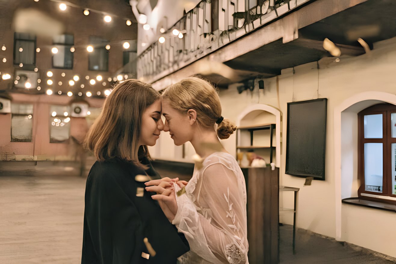 gender neutral wedding terms you should know nearlywed gay lesbian couple