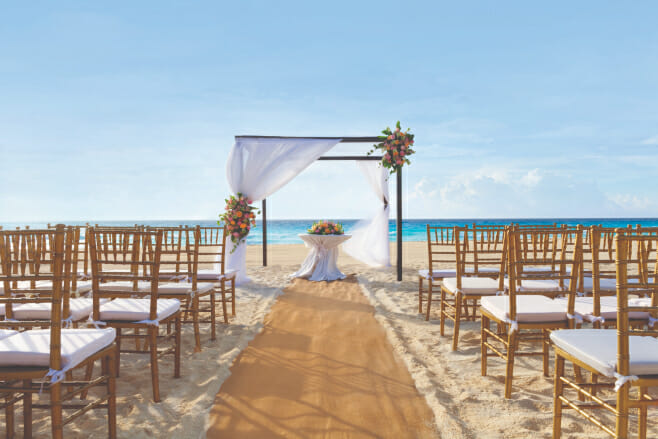 panama jack cancun destination wedding in mexico beach venue ceremony