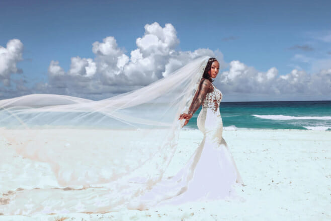 how to travel with your beautiful wedding dress hard rock punta cana destination weddings