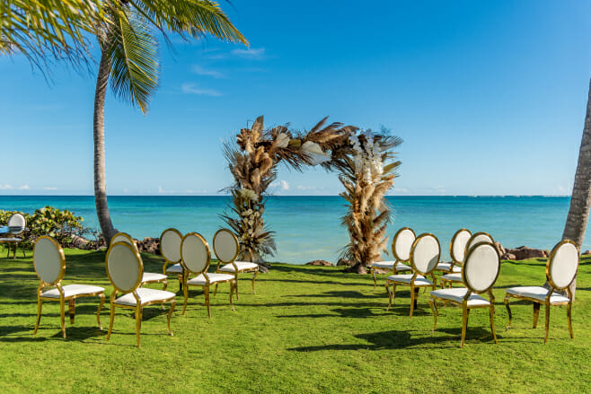 ways to make your destination wedding eco-friendly punta cana garden ceremony venue