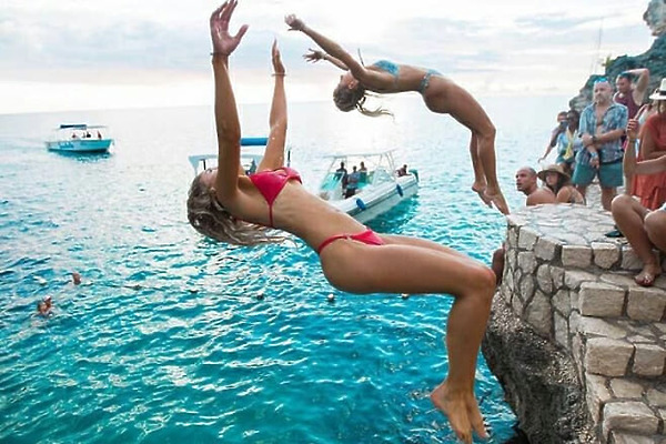 water enthusiasts in the Caribbean Sea