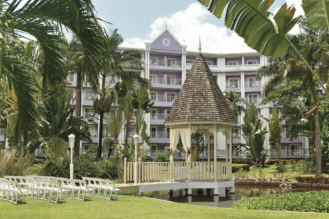 what are the cheapest destination wedding locations in jamaica riu ocho rios lagoon gazebo