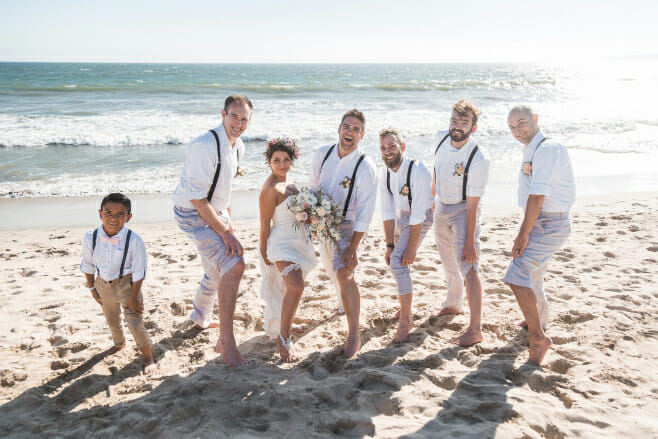 affordable destination wedding location mexico bridal party beach venue all-inclusive