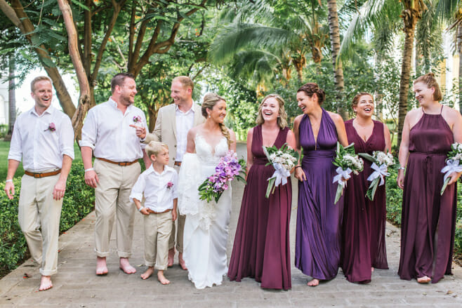 all-inclusive costa rica wedding resorts destination weddings riu palace bridal party garden venue