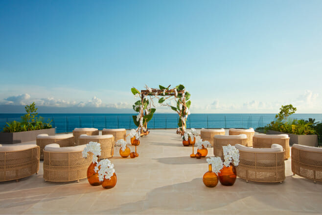 5 gorgeous puerto vallarta destination wedding resorts secrets bahia mita mexico rooftop venue