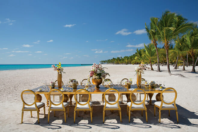 the best lgbtq+ friendly destination wedding resorts secrets cap cana beach reception