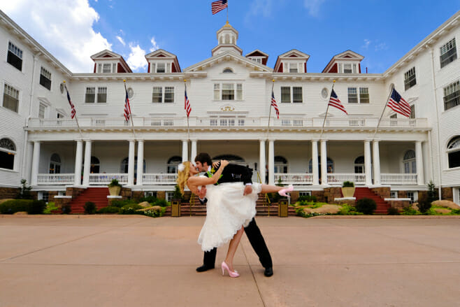 spooky wedding ceremony ideas for the halloween season stanley hotel historic venue