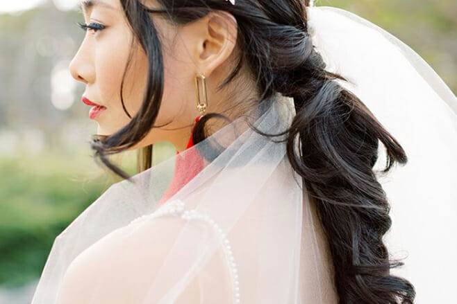 10 easy wedding hair ideas and styles wrapped ponytail