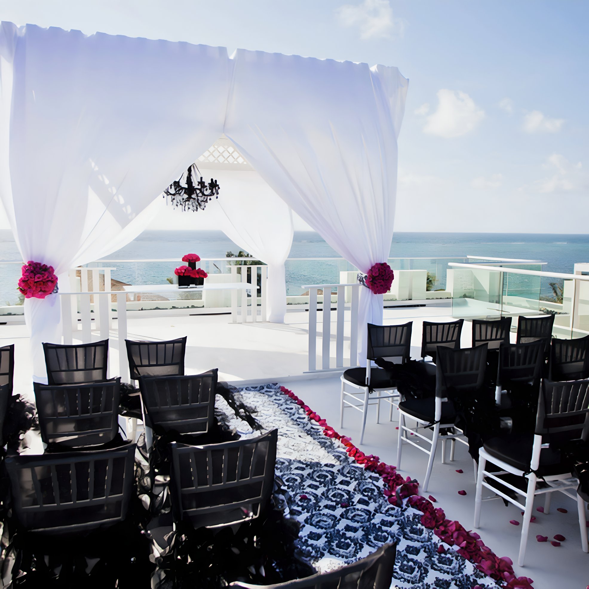 Sky Deck outdoor wedding venue for a destination wedding at El Dorado Maroma