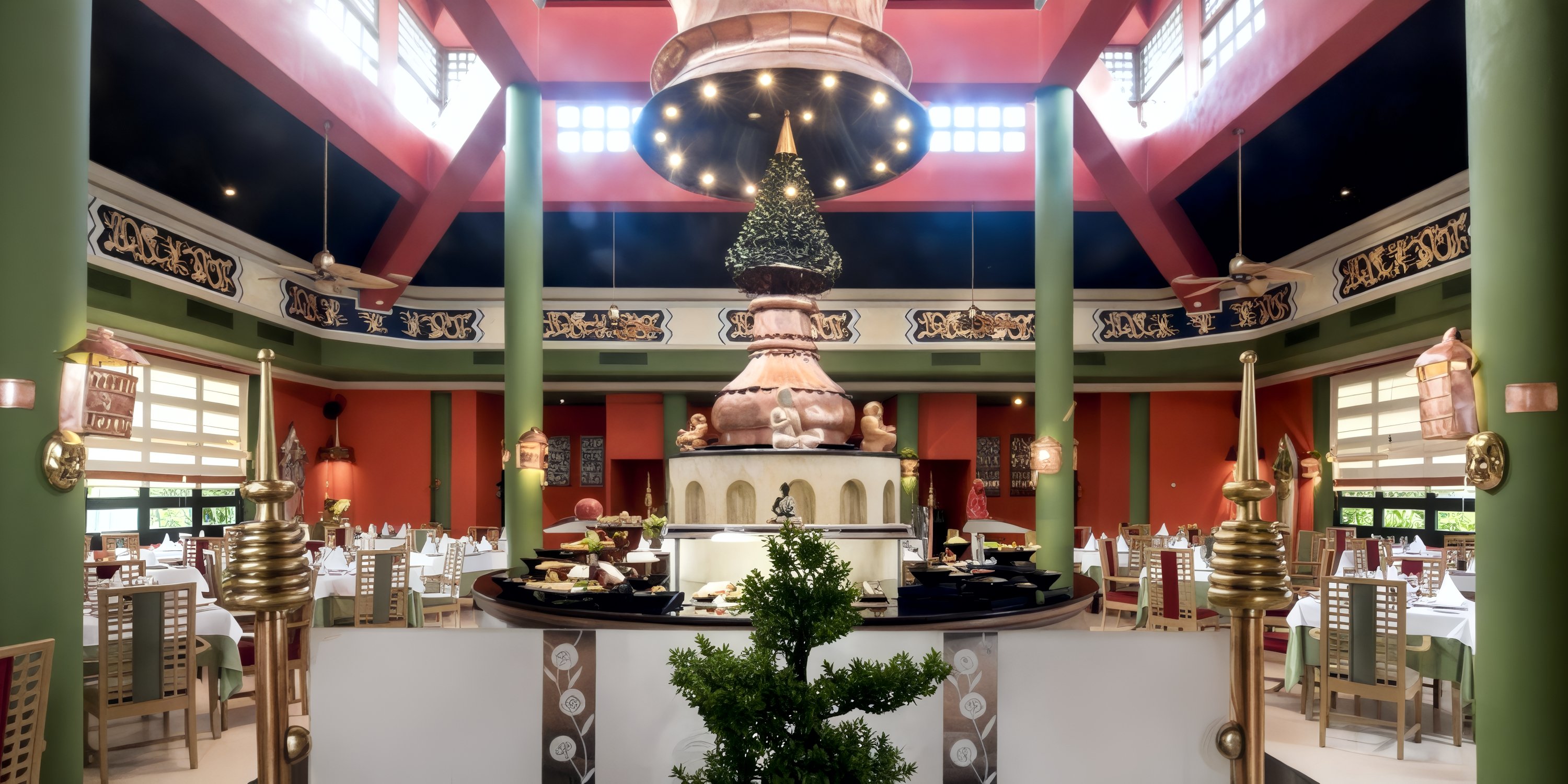 Iberostar Waves Punta Cana offers spacious dining with ornate decor—perfect for a dream destination wedding.