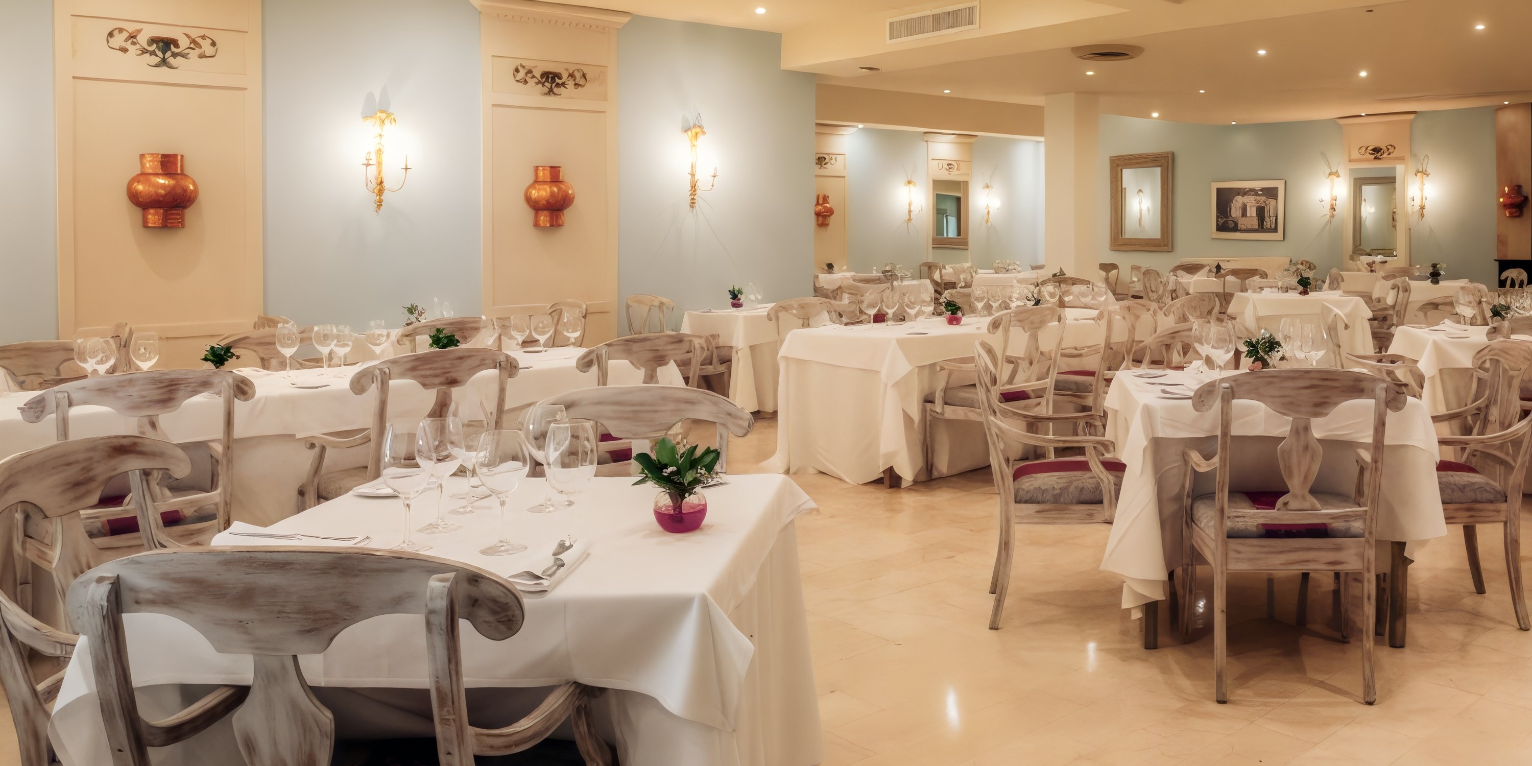 Elegant dining setup at Iberostar Waves Punta Cana, perfect for destination weddings, with soft lighting.