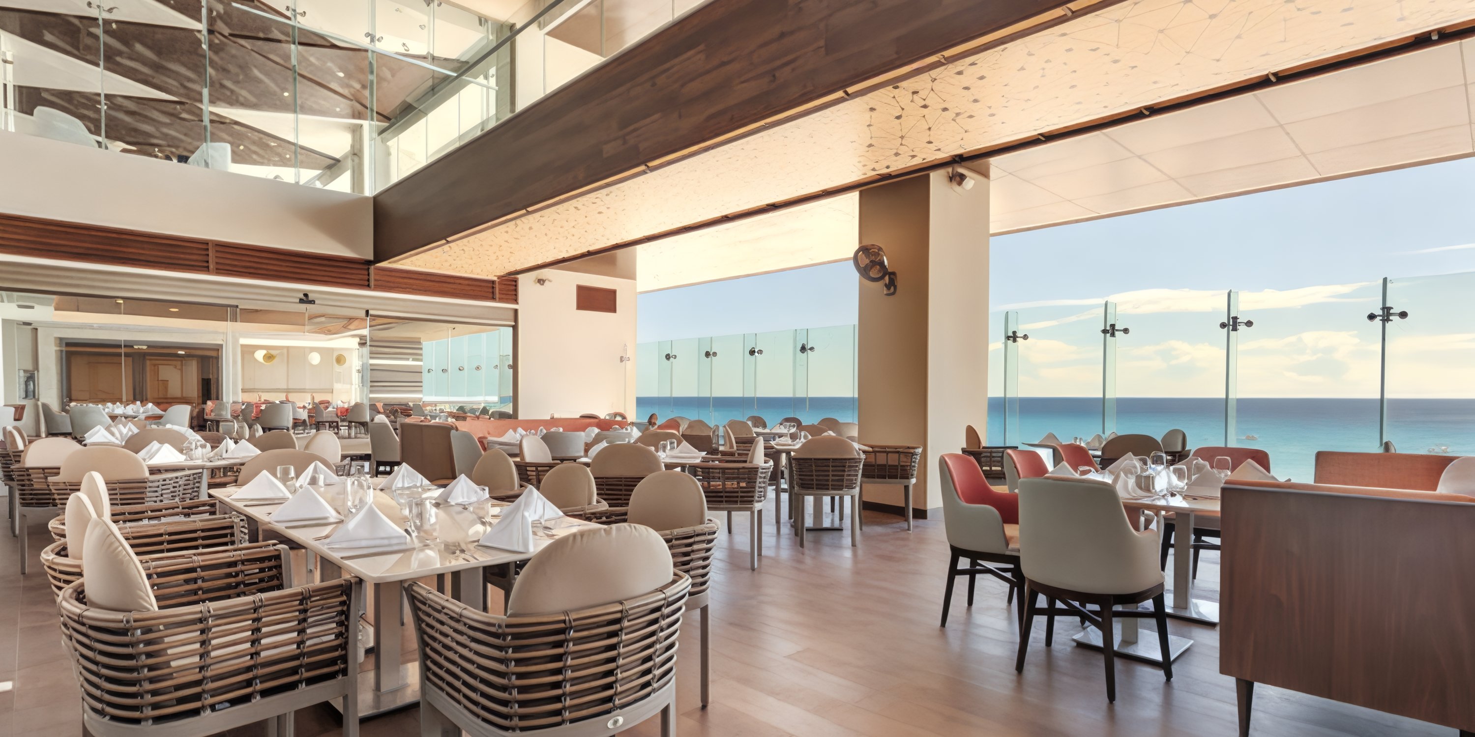 Royalton CHIC Suites Cancun is perfect for destination weddings, featuring ocean-view dining and chic tables.