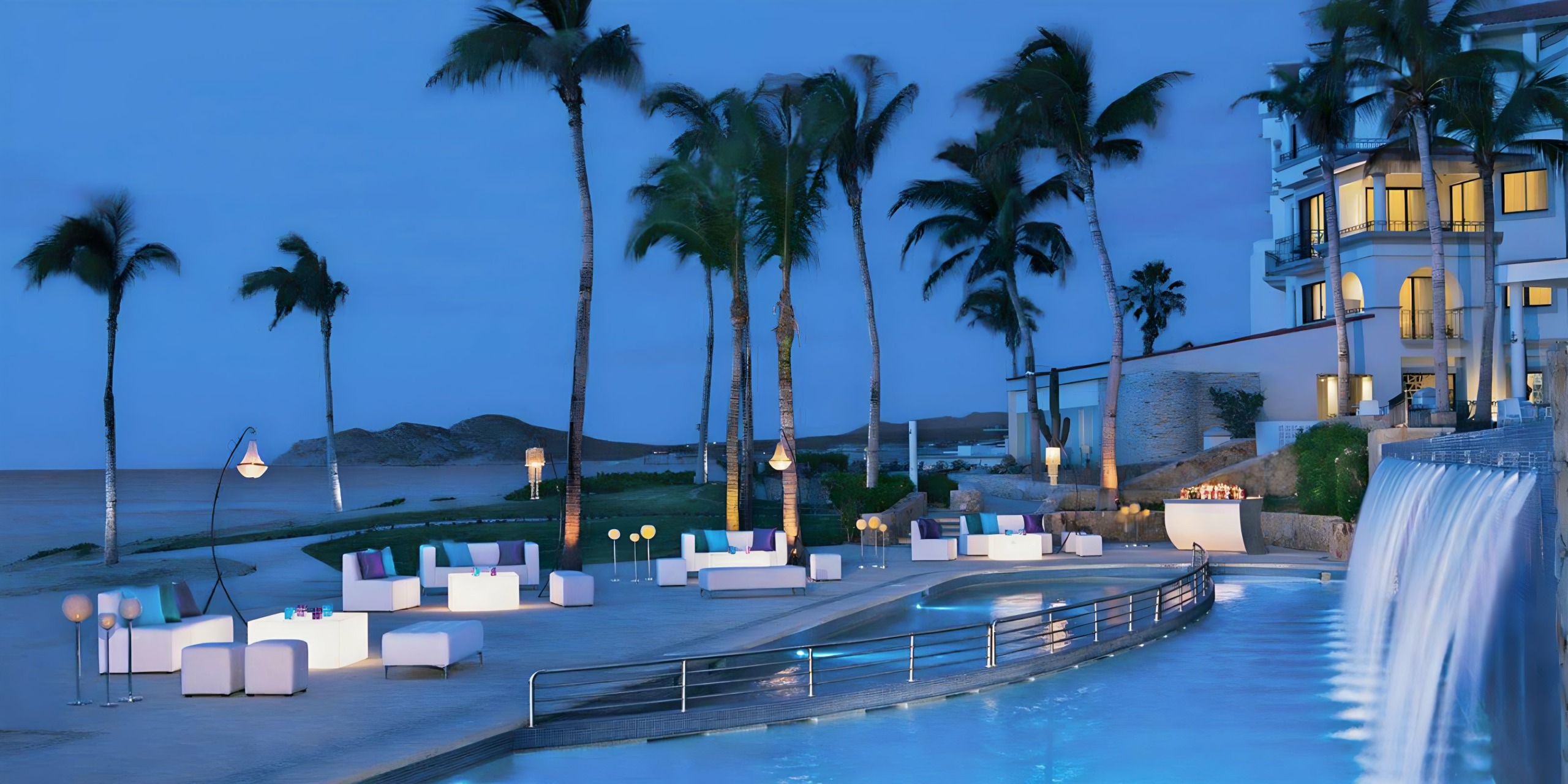 Cascada lounge destination wedding destination at Dreams Los Cabos Resort Cabo San Lucas Mexico